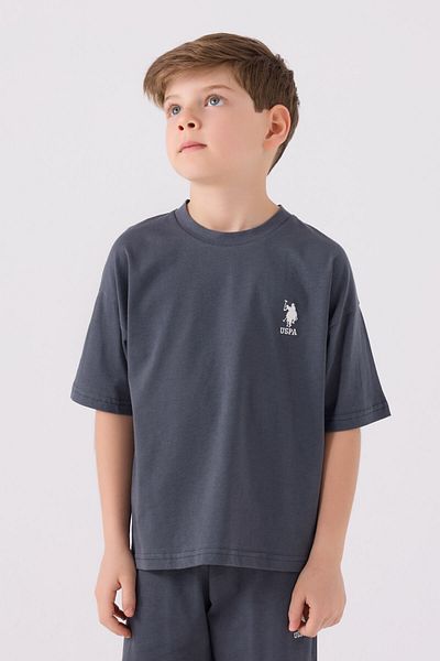 U.S. Polo Assn. US Polo Assn.Boy's Smoked Bermuda Set