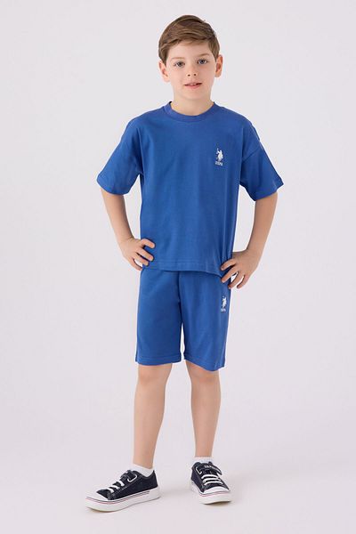 U.S. Polo Assn. Us Polo Assn. Boy's Cobalt Bermuda Set