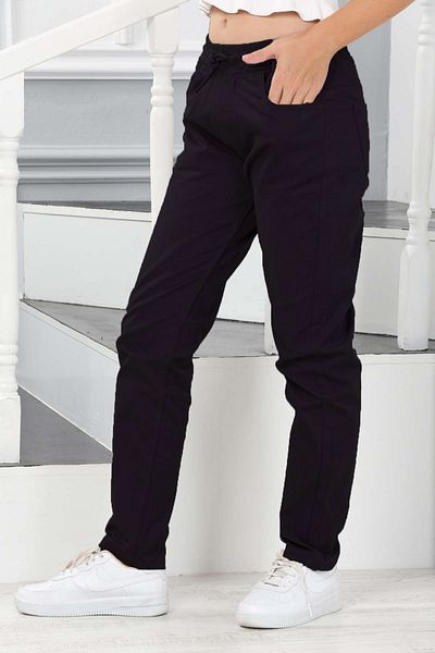 Asortik Kids Sports Cut Elastic Waist Slim Leg Children's School Trousers