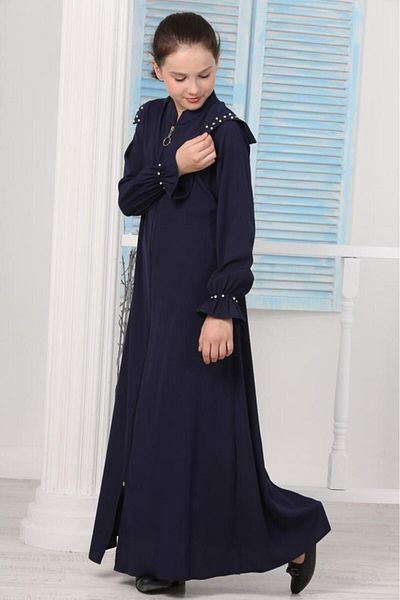 Asortik Kids Μακρύ φόρεμα Hijab Ferace για κορίτσια