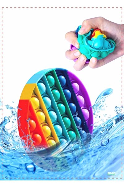 OMZ Zihinsel Stres Oyunu Pop It Push Bubble Fidget Özel Pop Duyusal Oyuncak P...