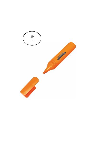 Rubenis 10-Piece Highlighter Orange Pen - RF-315/T