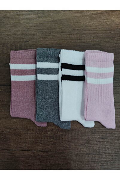 Leement socks 4 чифта дълги памучни детски ученически чорапи - серия College
