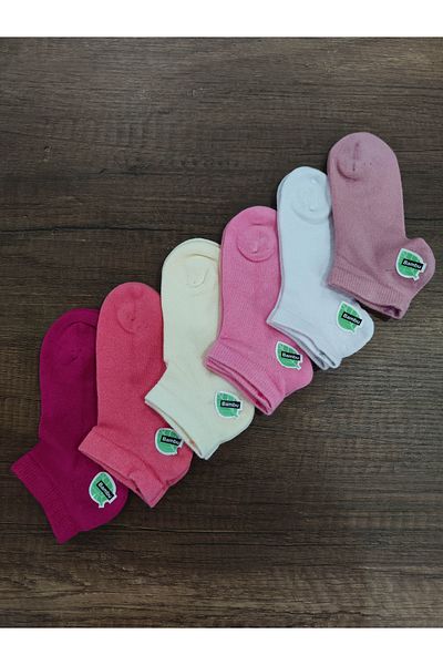 Leement socks 6 чифта безшевни детски бамбукови обувки, летни чорапи