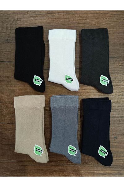 Leement socks 6 чифта безшевни детски бамбукови чорапи до глезена - дълги чорапи до глезена за училище