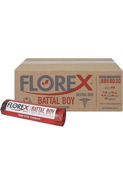Florex 530 Medical Printed Oversize Garbage Bag - 72x95 cm