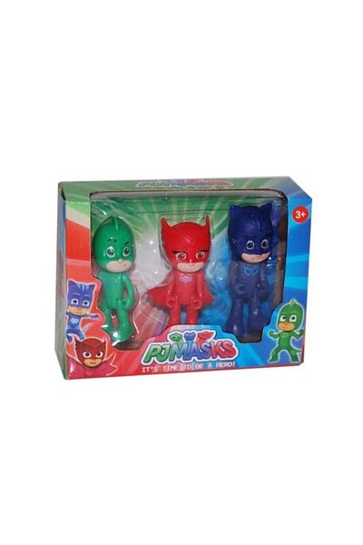 PJMASKS Unisex Children's Orange Pijimaskeliler Action Figure Toy Set Set of 3