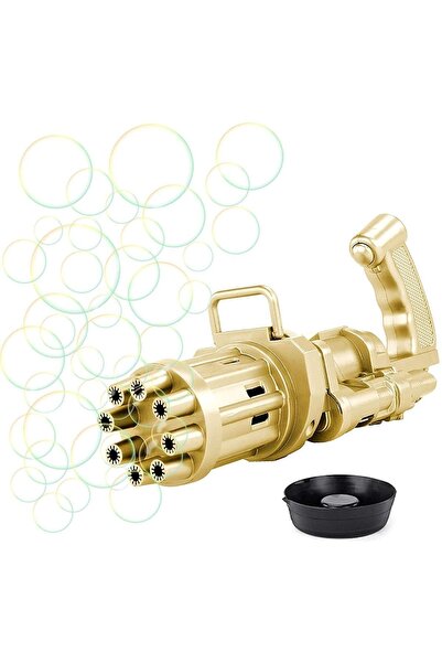 Niyet Bubble Gun - Pilli Köpük Tabancası - Sarı - Üflemeli Baloncuk Hediye