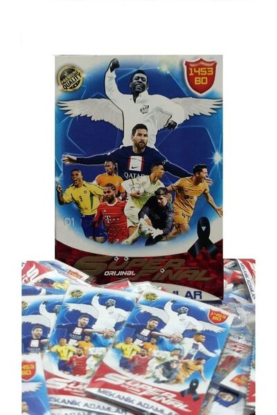 GOKYUZU STORE 2023 Süper Final 3x150 (450 ADET) Güncel Futbol Oyuncu Kartları...