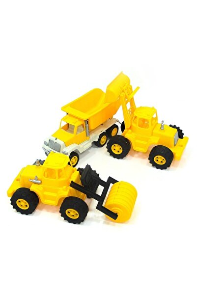 UÇAR KİDS İnşaat Seti Araçlarım Oyuncak Araba Dozer Kepçe