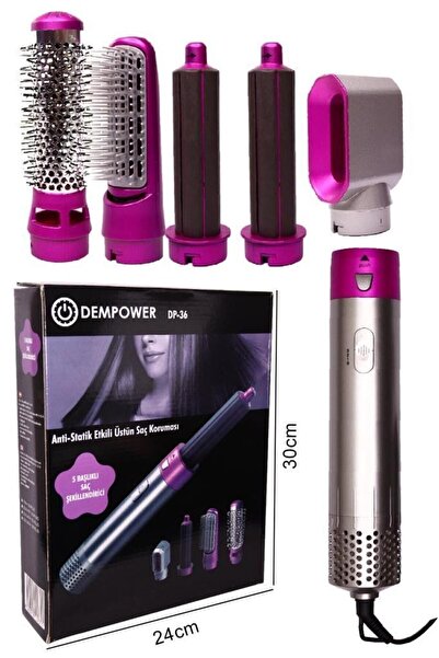 DEMPOWER Dp-36 5 Başlıklı Saç Şekillendirici Seti