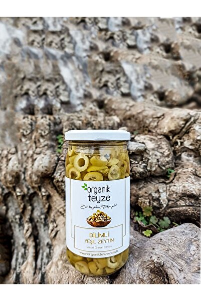 Organik Teyze Sevinç Teyze Dilimli Yeşil Zeytin 200g