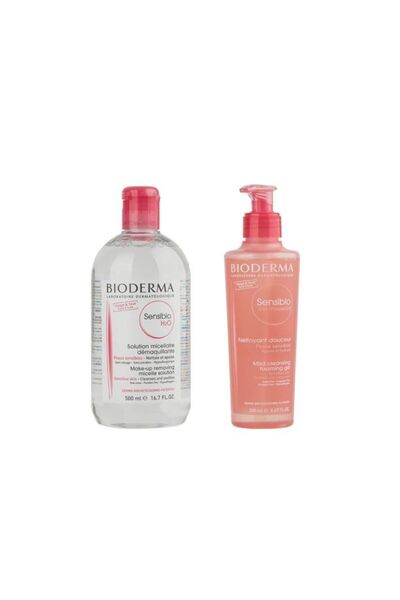 Bioderma Bıoderma Hassas Ciltler Için Foamıng Gel Ve Sensibio H2o 500ml 2'li ...