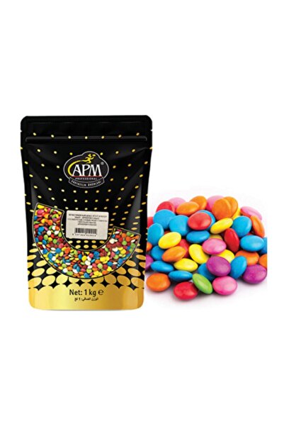 APM Renkli Şeker Kaplamalı (minibon) Sütlü Kokolin Draje 1 kg