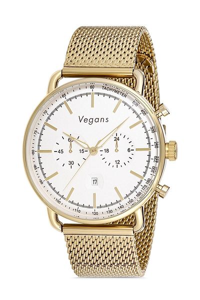 Vegans 20310 Men's Wristwatch with Calendar and Mesh Strap