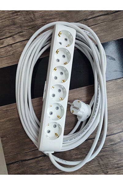 VİKO Multi-let 6'lı 10 Metre Çoklu Grup Priz - Çocuk Korumalı