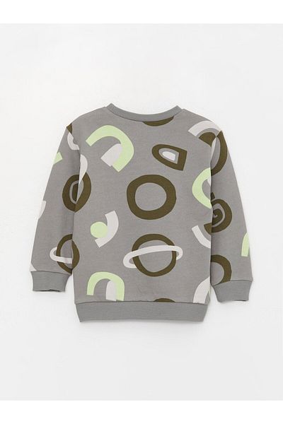 LC Waikiki Baby Boy - Crew Neck and Printed Long Sleeve Sweatshirt