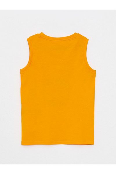 LC Waikiki Crew Neck Printed Cotton Boys Undershirt