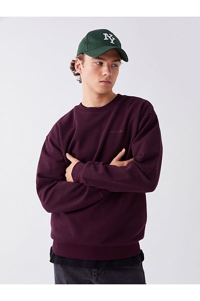 LC Waikiki Ανδρικό φούτερ - Crew Neck, Μακρυμάνικο, εμπριμέ