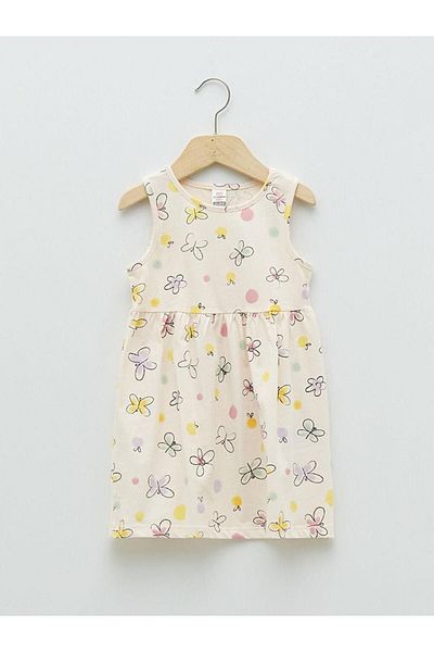 LC Waikiki LCW baby Crew Neck Printed Baby Girl Dress