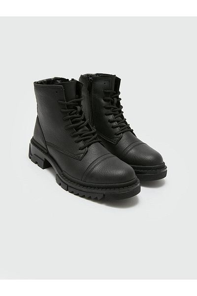 LC Waikiki LCW STEPS Boy's Boots with Laces and Zipper