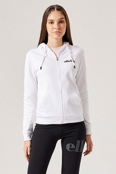 Ellesse Jachetă albă cu fermoar pentru femei F025-wt Jachetă cu fermoar pentru femei