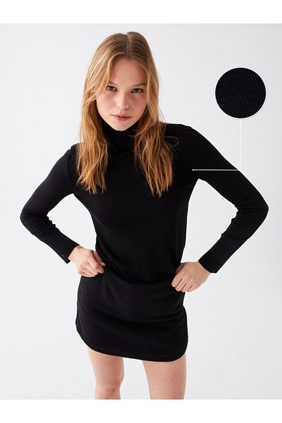 LC Waikiki Pulover de damă cu gât țesut - mânecă lungă solidă