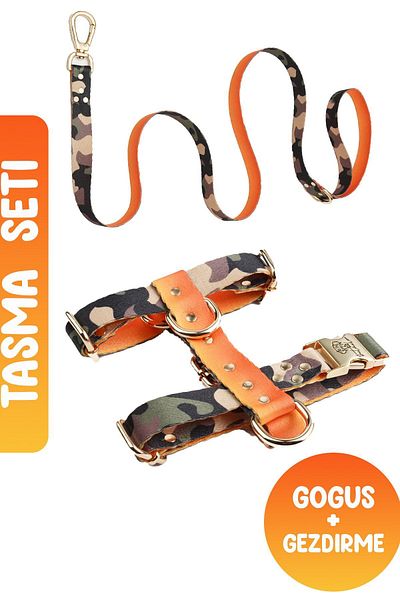 TheTailor Anti-Escape Leash Army Leash Set Chest Leash and Travel Leash