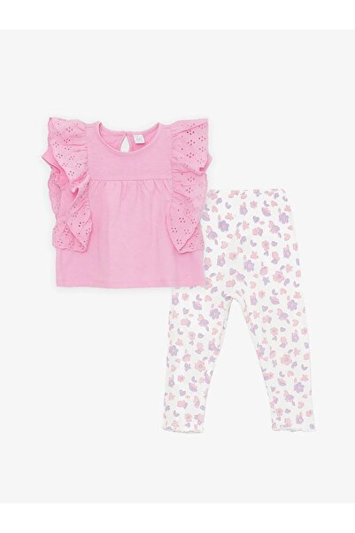 LC Waikiki Baby Girl Blouse and Leggings 2 Pieces Set