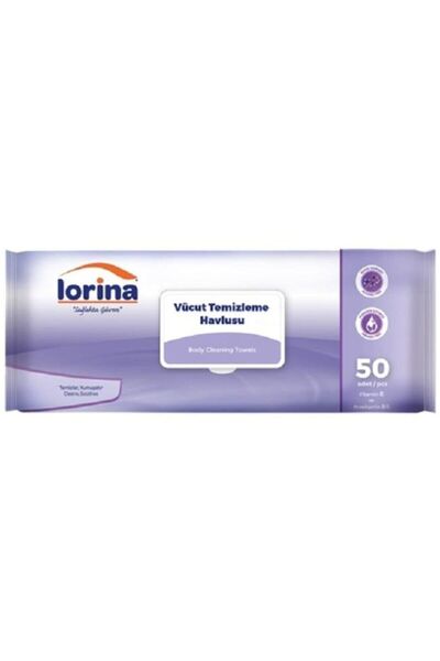 LORİNA Vücut Temizleme Havlusu 600 Adet 12 Paket