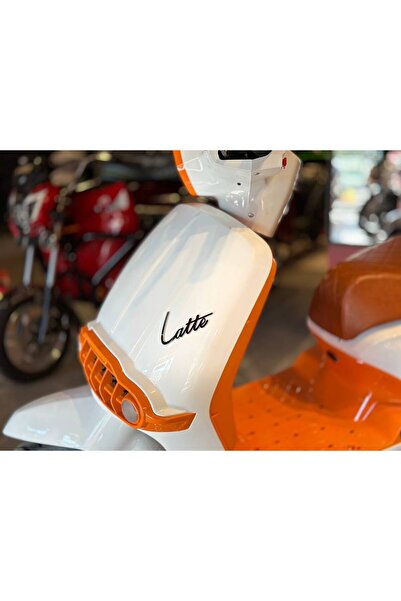 MOTOLUX Latte Krem Turuncu 6 Akülü Elektrikli Motosiklet