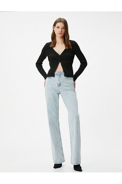 Koton Eve Jeans - Straight Leg Jeans, Regular Cut