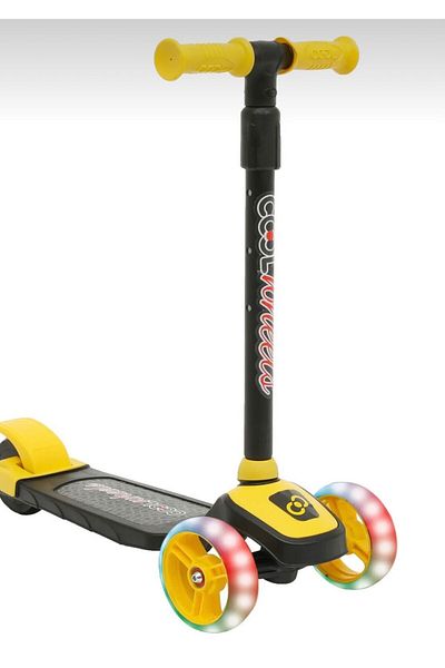 Blueeslife 3 Wheel Scooter with Yellow LED Light