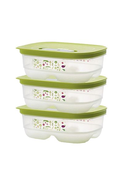 Tupperware Greenhouse Refrigerator Storage Container (3 X 800 Ml)