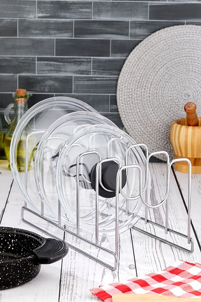 vipgross Metal Pan and Pot Lid Organizer