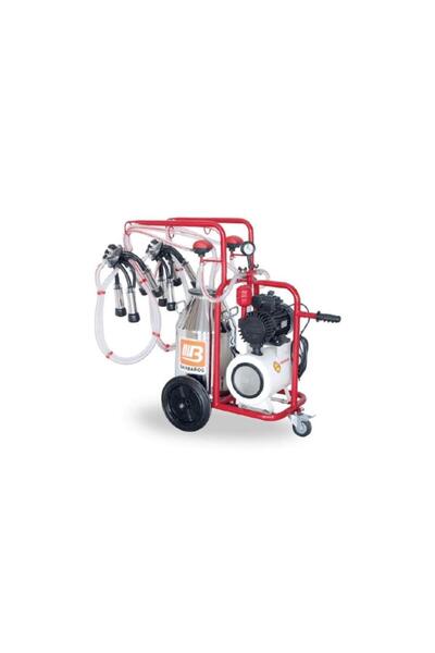 BARTECH Çift Sağım Kuru Pompa Alüminyum Tek Güğüm 40 L Süt Sağım Makinesi