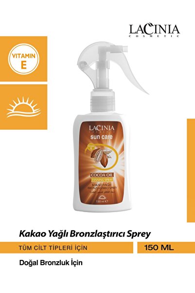 Lacinia Kakao Yağlı Bronzlaştırıcı Güneş Yağı Spreyi 150 Ml