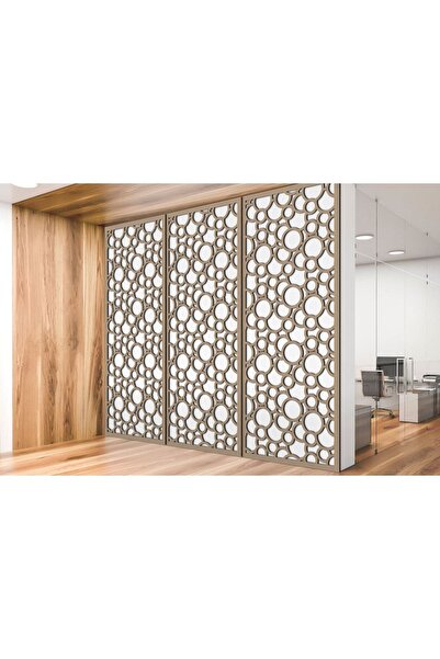 Liar Dekor Liar Ahşap Seperatör (Paravan) - KSP-36 - (18 mm) - (60 cm x 160 cm) - (Ham)