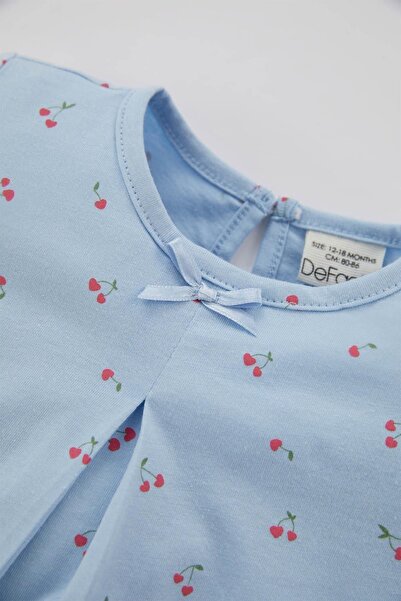 DeFacto Patterned Short Sleeve Baby Girl Pajama Set - B1228a523hs