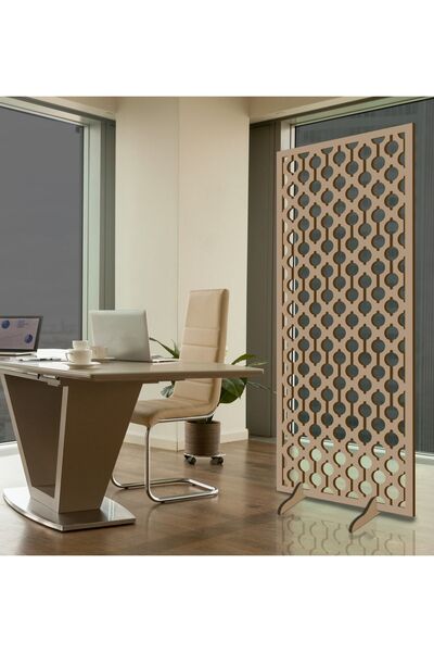 Liar Dekor Liar Ahşap Seperatör (Paravan) - KSP-210 - (10 mm) - (69 cm x 139 cm) - (Ham)