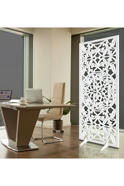 Liar Dekor Liar Ahşap Seperatör (Paravan) - KSP-200 - (18 mm) - (69 cm x 139 cm) - (Beyaz)