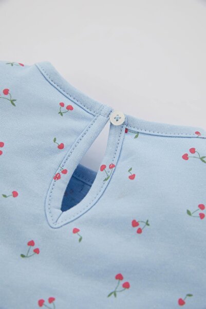 DeFacto Patterned Short Sleeve Baby Girl Pajama Set - B1228a523hs