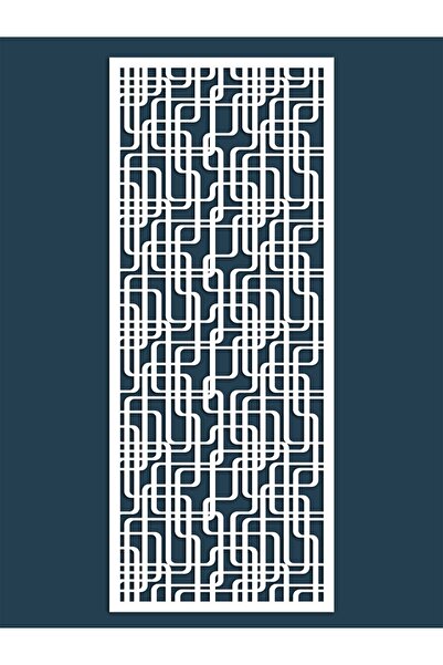 Liar Dekor Liar Ahşap Seperatör (Paravan) - KSP-56 - (10 mm) - (69 cm x 139 cm) - (Beyaz)