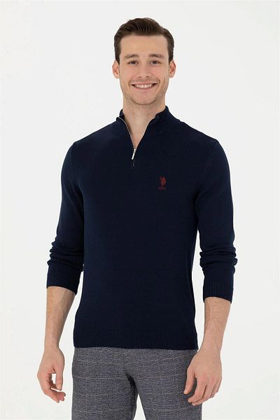 U.S. Polo Assn. Pulover pentru bărbați bleumarin - Elifsü Butikhome