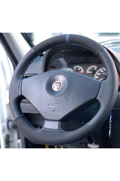 M&R OTO KILIF AKSESUAR Fiat Albea Mavi Yüzüklü Nokta Alcantaraderi Direksiyon...