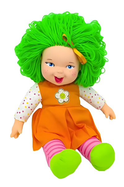 welcomein Lahana Saçlı Gökkuşağı Bebek,Dolgu Bebek 45 Cm