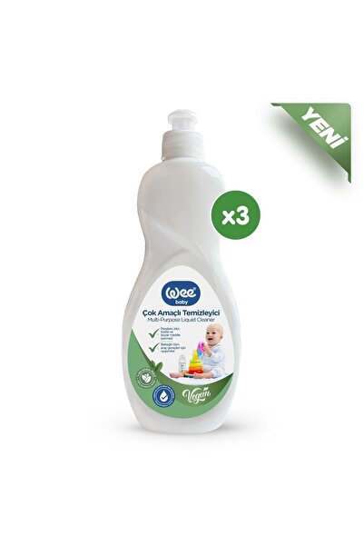 Wee Baby Vegan Çok Amaçlı Temizleyici 500 ml Biberon Temizleyici Jel (3 ADET)