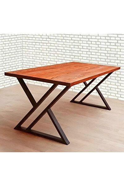 Mertiva Woodshop Ankara Wood Paradise Y Demir Masa Ayağı, Kütük Masa Ayağı, E...