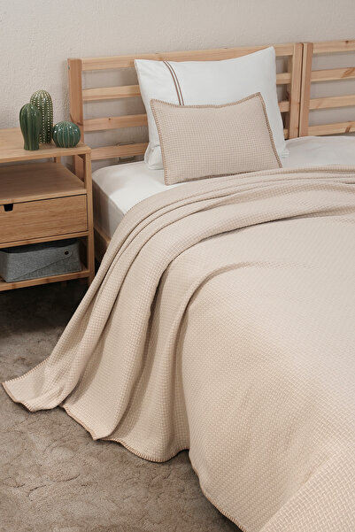 MEYN COLLECTİON Deluxe Pique Single Bed Cover and Pillowcase - Multi-Purpose *WITH PILLOW GIFT*