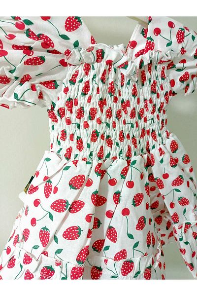 krm kerem bebe Strawberry Summer Girls' Dress